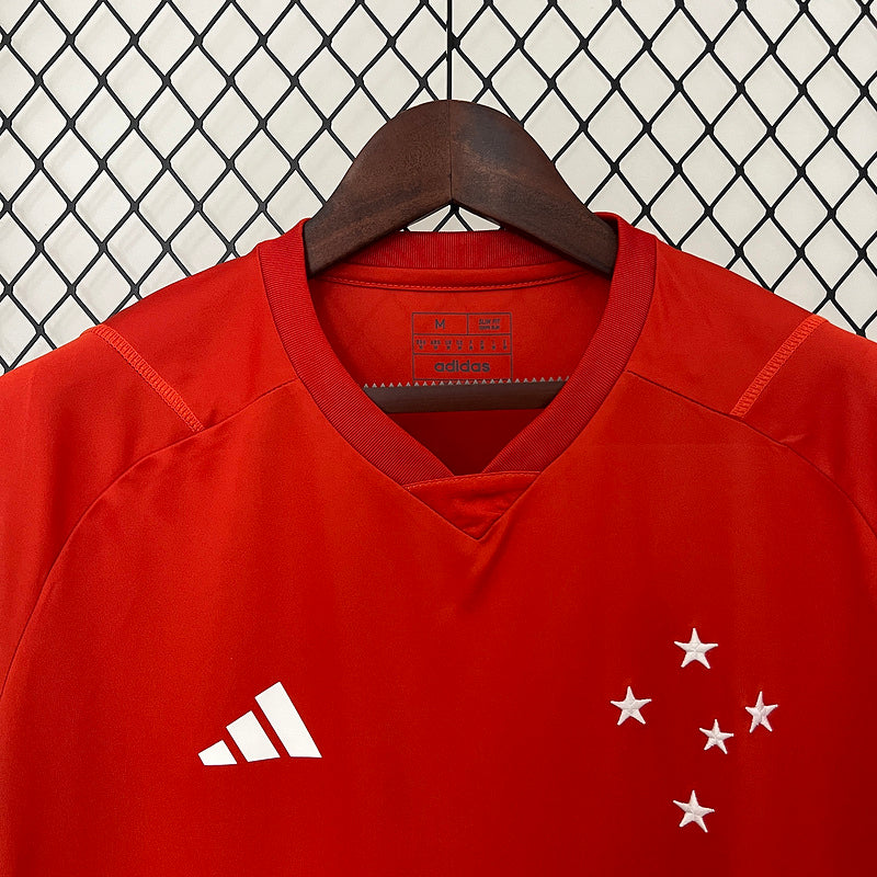 Jersey 24∕25 Cruzeiro Training Wear Red  All sponsors