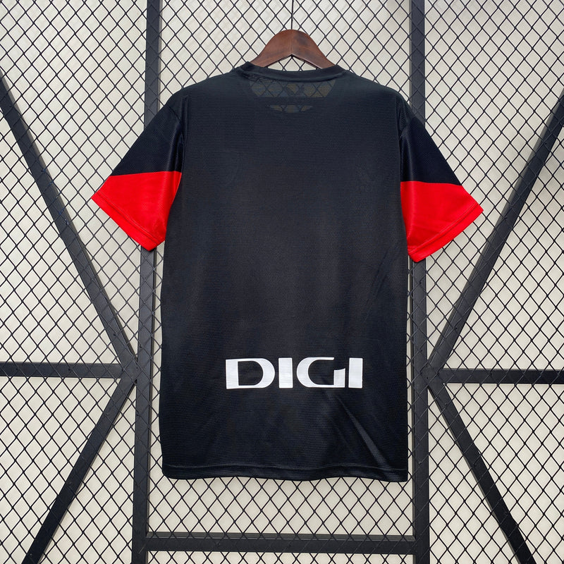 Camiseta Athletic Bilbao 24/25 - Preto e Vermelho