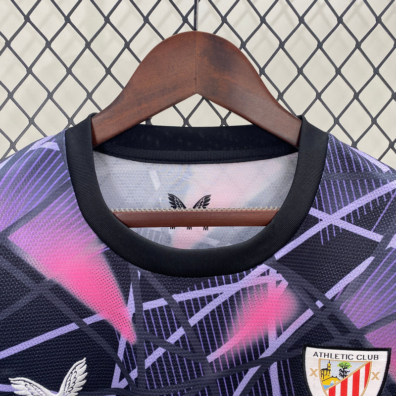 Camiseta Athletic Bilbao 24/25 - Roxo e Rosa