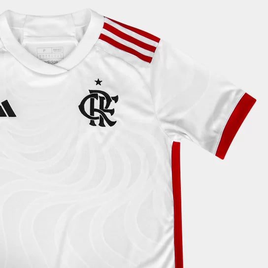 Camiseta Feminina Flamengo Away II 24/25 - Branco