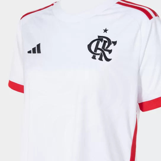 Camiseta Feminina Flamengo Away II 24/25 - Branco