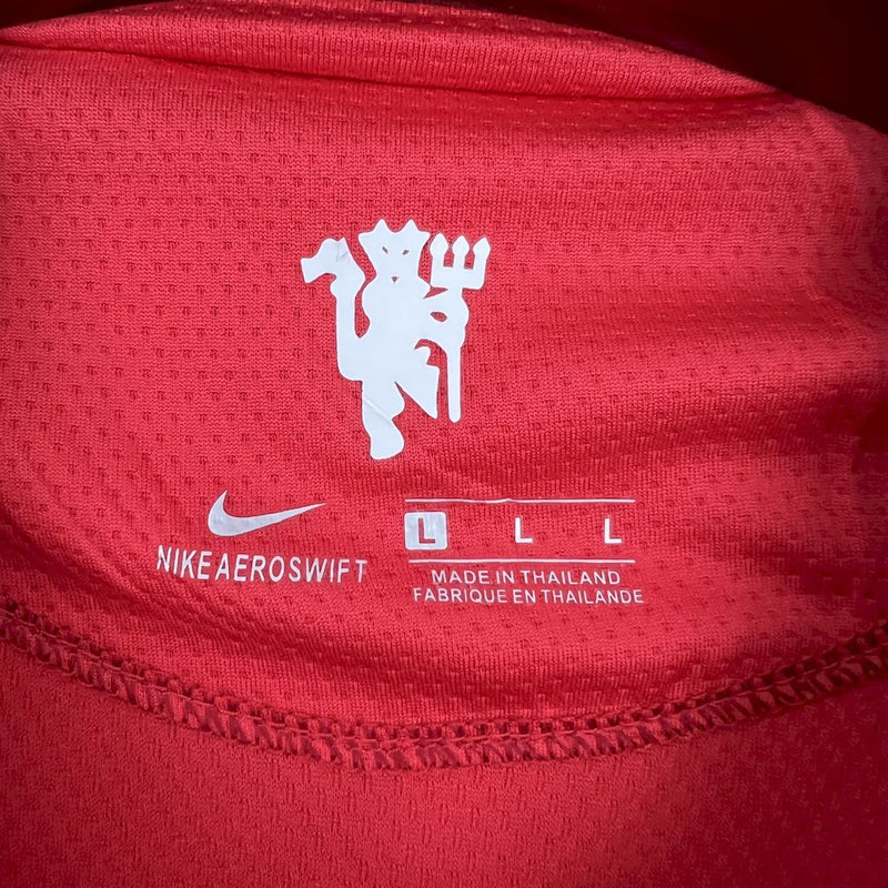 Camiseta do Manchester United Manga Longa Retrô 2007/08 Home UCL
