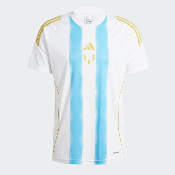 Camiseta Adidas X Messi  “Spark Gen10s” 2024/25 Torcedor Masculino - Branco/Azul Celeste