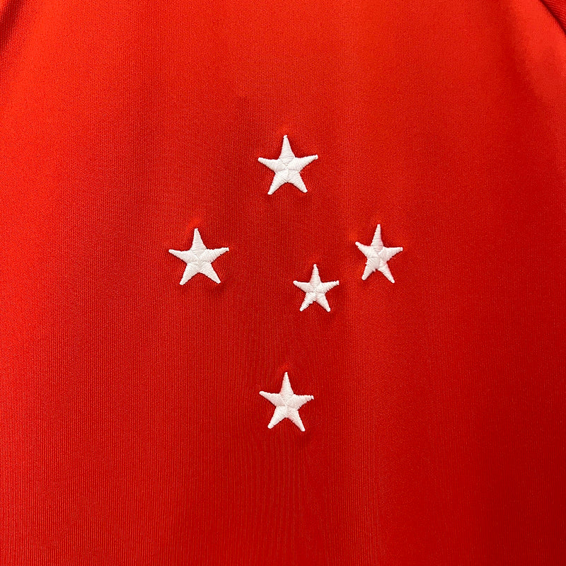 Jersey 24∕25 Cruzeiro Training Wear Red  All sponsors
