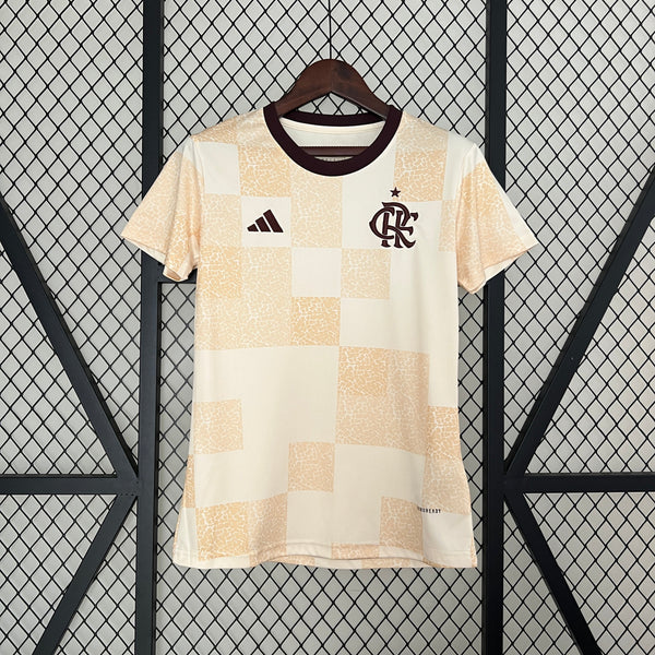 Camiseta Feminina Flamengo Pré Jogo - 24/25