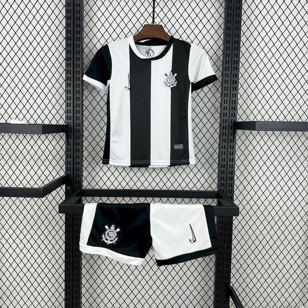 Kids Corinthians 24/25 Third - Preto e Branco