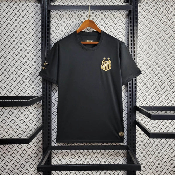 Camiseta Comemorativa Santos 25/26 Pelé 1.000 Gols - Preto