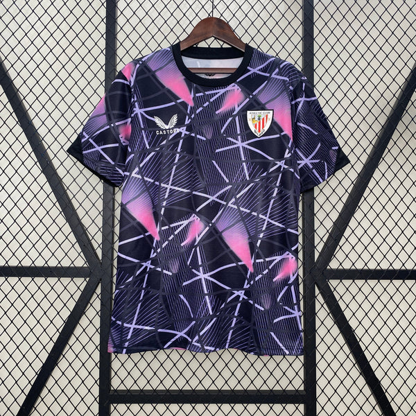 Camiseta Athletic Bilbao 24/25 - Roxo e Rosa