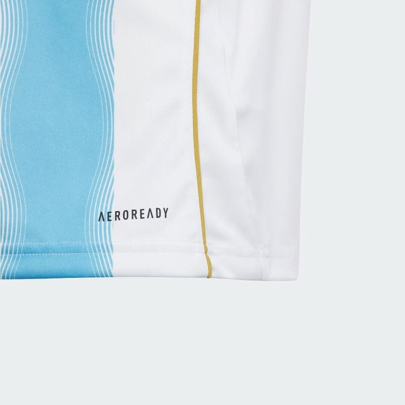 Camiseta Adidas X Messi  “Spark Gen10s” 2024/25 Torcedor Masculino - Branco/Azul Celeste