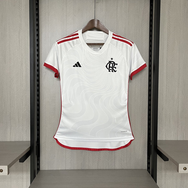 Camiseta Feminina Flamengo Away II 24/25 - Branco