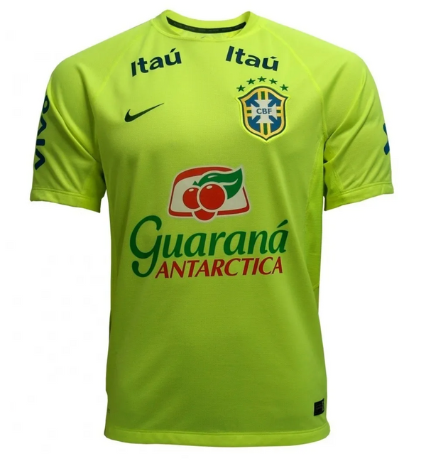 Camiseta de Treino Seleção Brasil Nike - Verde Fluorescente
