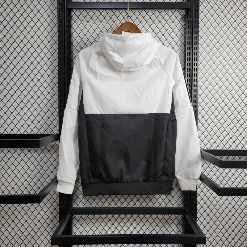 Windbreaker Real Madrid 24/25 - Branco e Preto