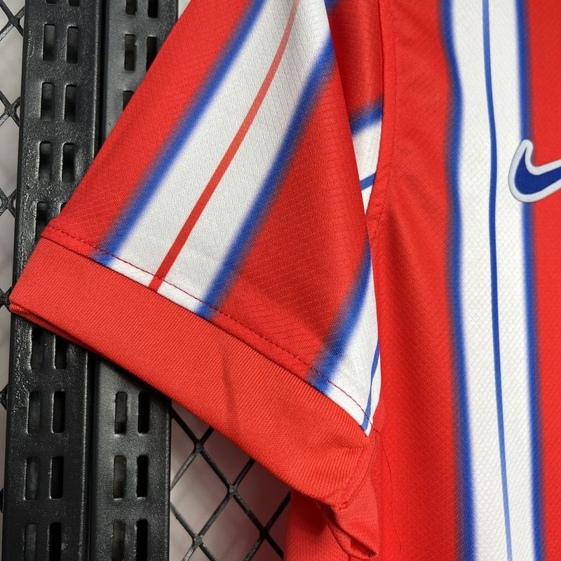 Camiseta Atletico Madrid I 24/25 - Vermelho e Branco
