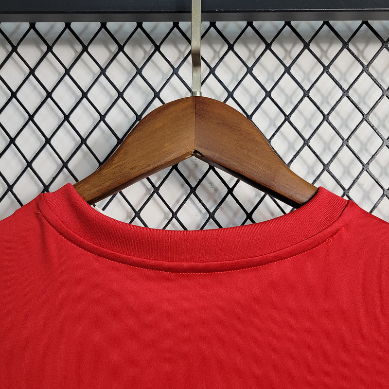 Camiseta 23∕24 Flamengo Treino - Feminino - Vermelho