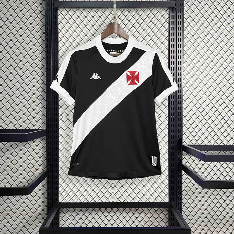 Camiseta Feminina do Vasco da Gama 24/25 Home - Preto