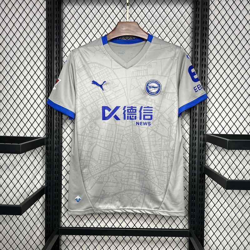 Camiseta do Deportivo Alavés ll 24/25 Cinza