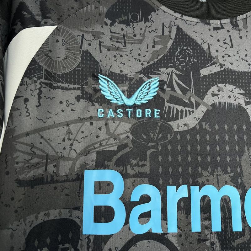Camiseta Bayer Leverkusen II 24/25 - Cinza e preto