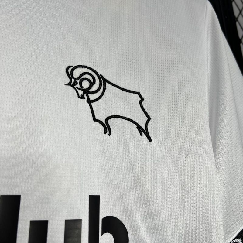 Camiseta do Derby County Fc l 24/25 Branco