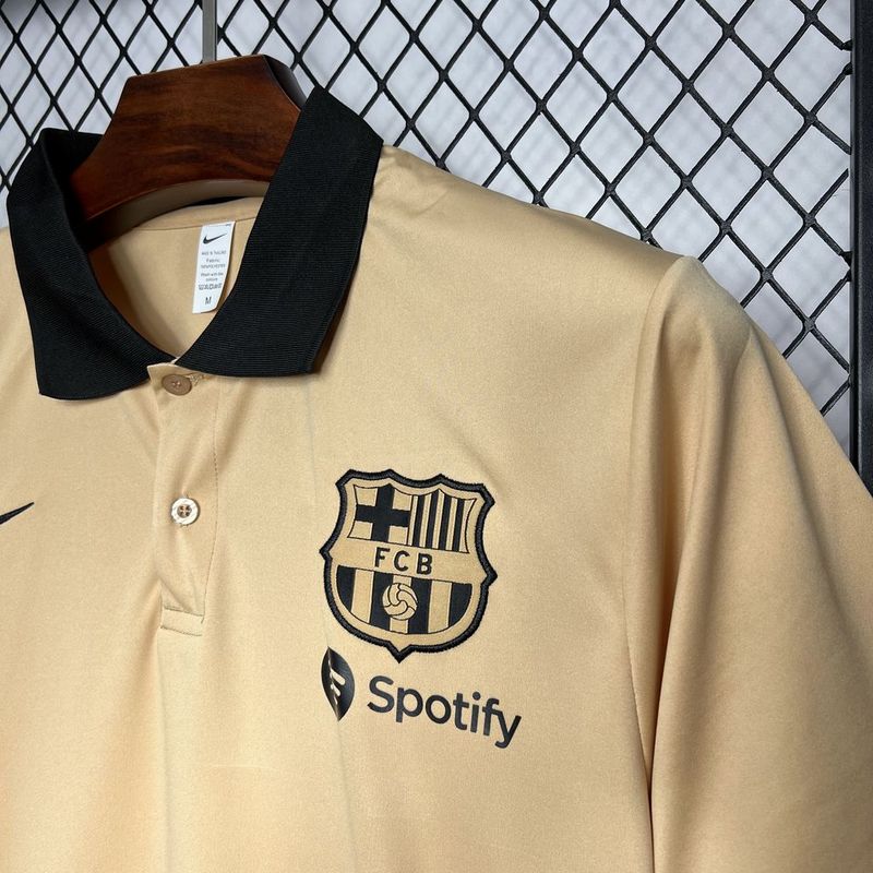 Camiseta Barcelona Polo 24/25 - Bege