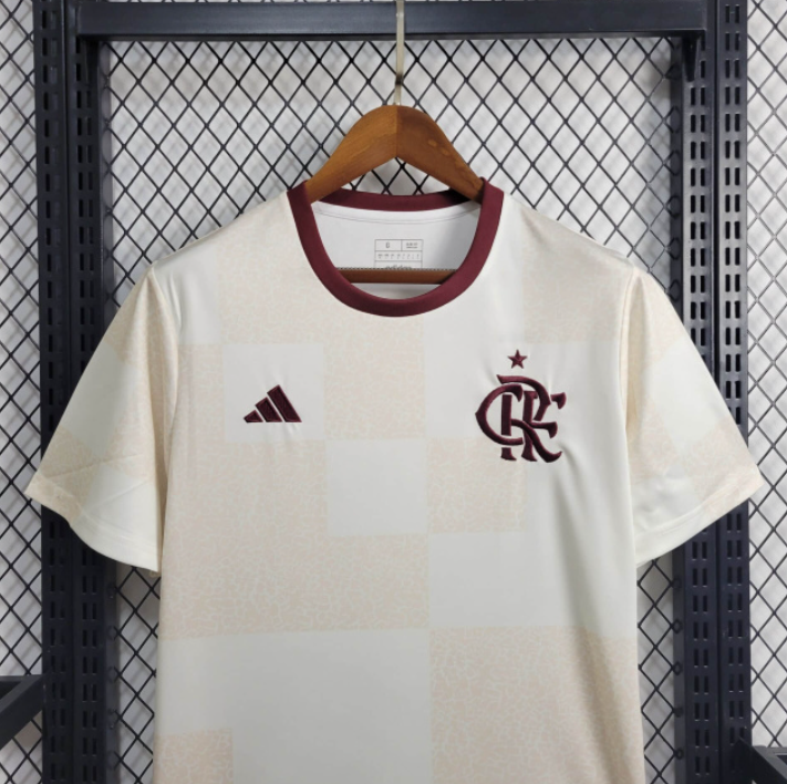 Camiseta do Flamengo Treino 24/25 - Branco