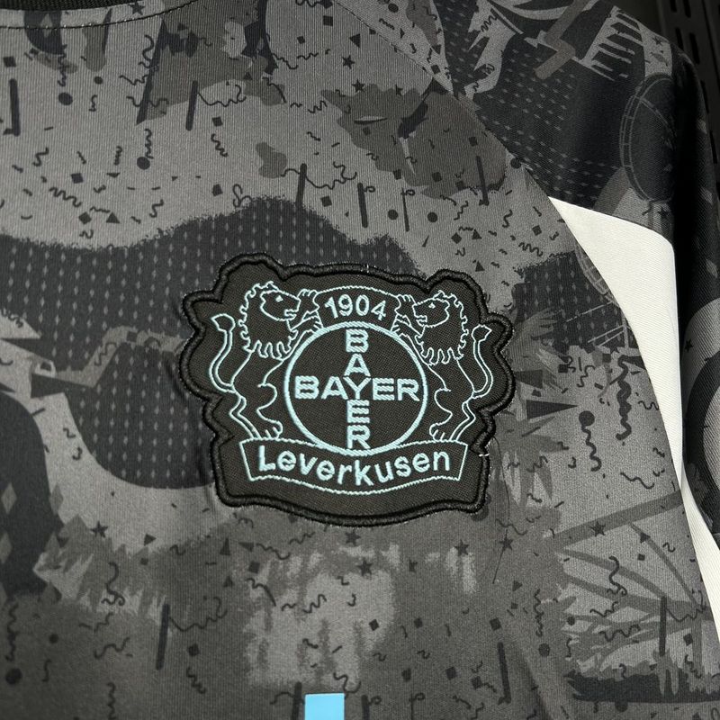 Camiseta Bayer Leverkusen II 24/25 - Cinza e preto