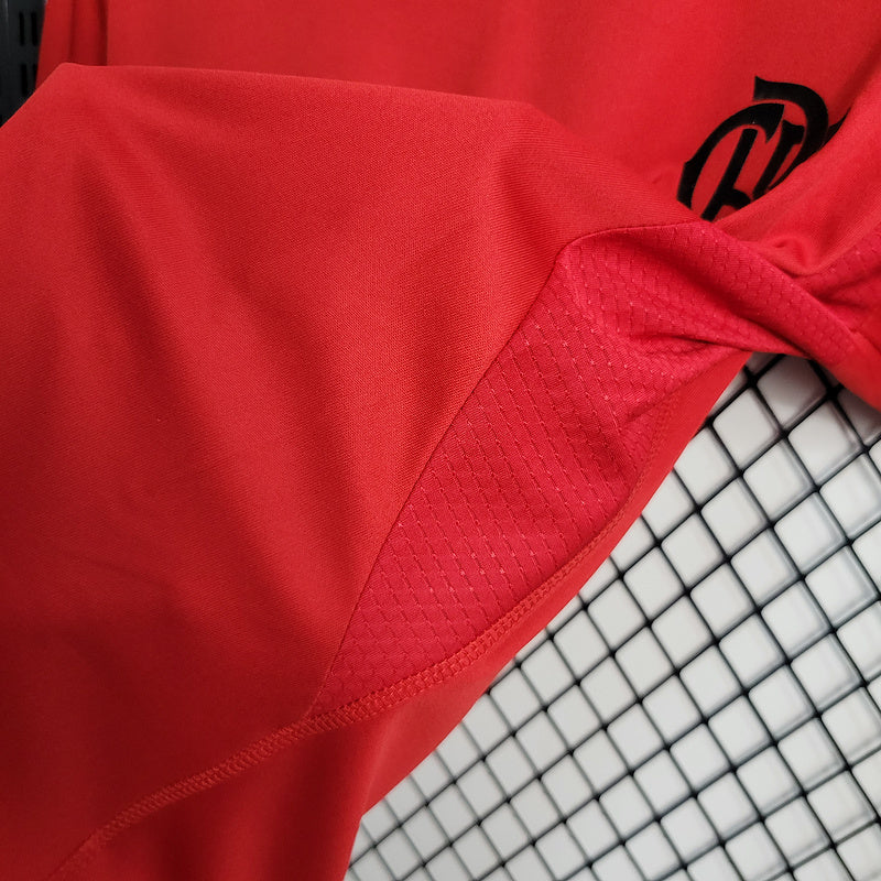 Camiseta 23∕24 Flamengo Treino - Feminino - Vermelho
