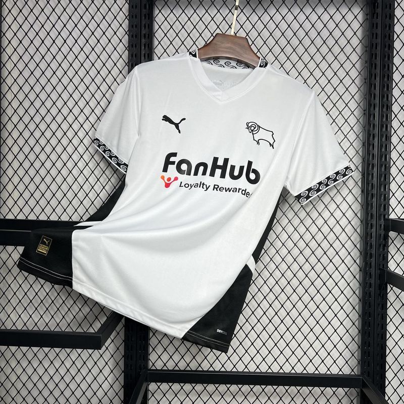 Camiseta do Derby County Fc l 24/25 Branco