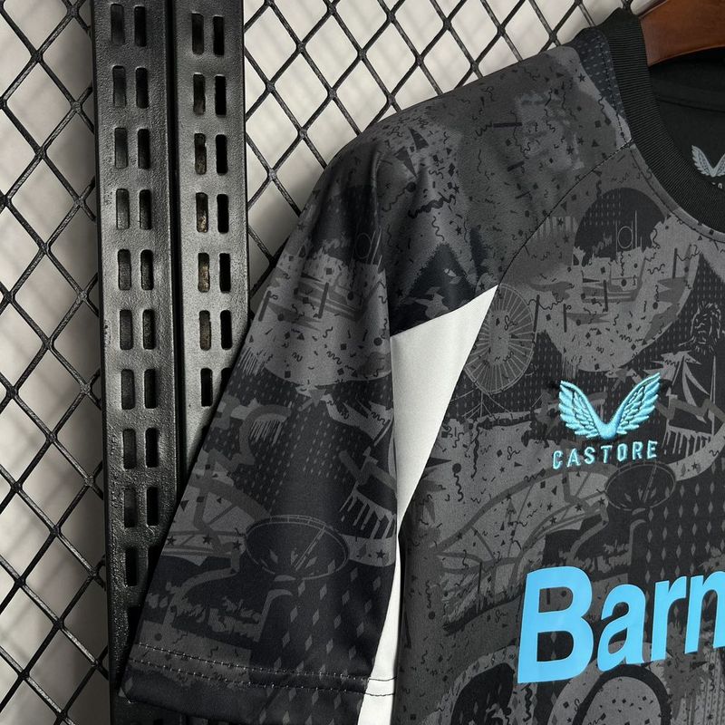 Camiseta Bayer Leverkusen II 24/25 - Cinza e preto