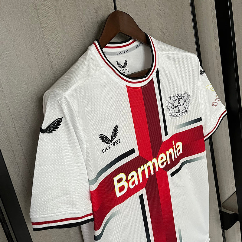 Camiseta Bayer Leverkusen 24/25 - Branco away