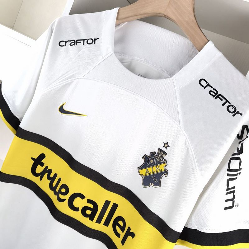 Camiseta Aik II 24/25 - Branco e Amarelo