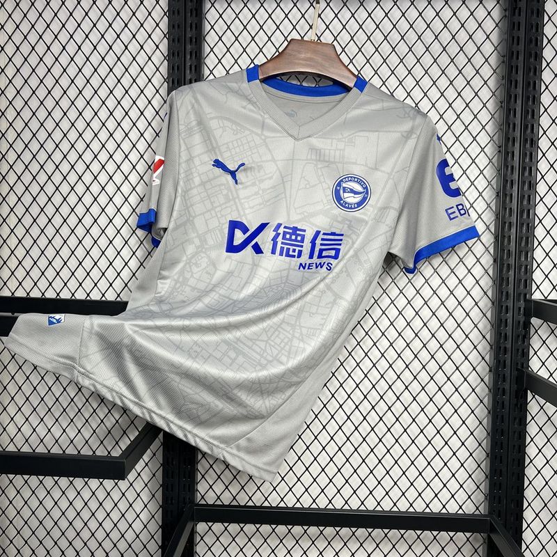 Camiseta do Deportivo Alavés ll 24/25 Cinza