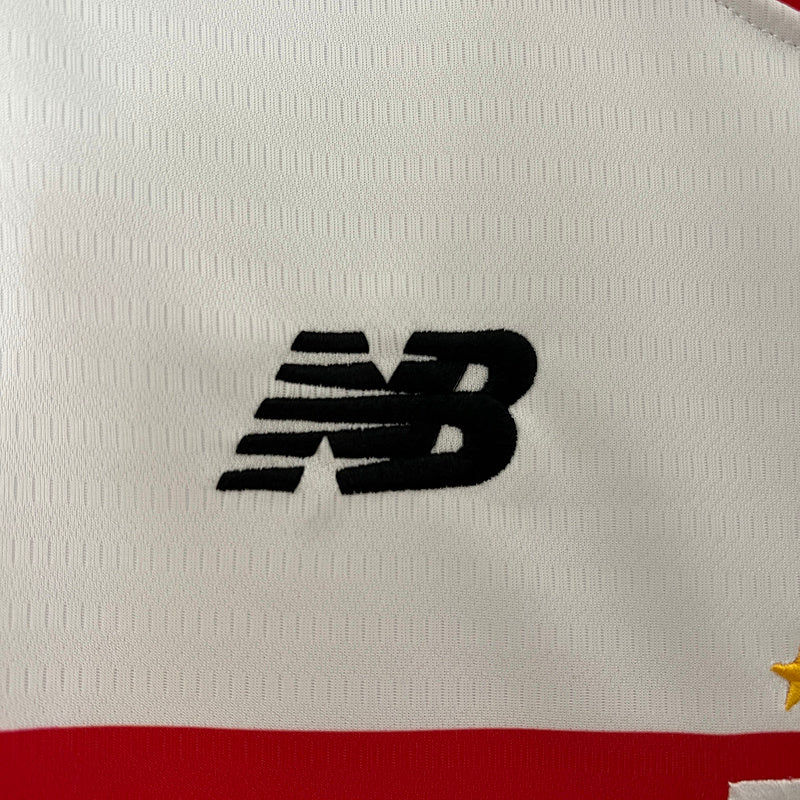 Camiseta Feminina do São Paulo Home I 24/25 - Branco