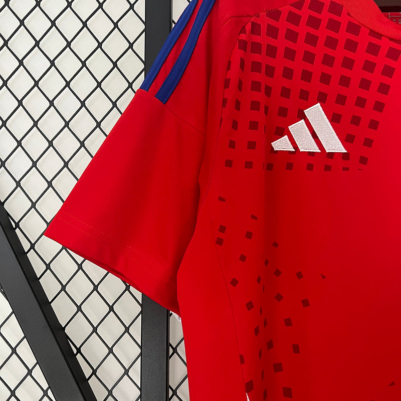 Camiseta Chile 24/25 Home I - Vermelho
