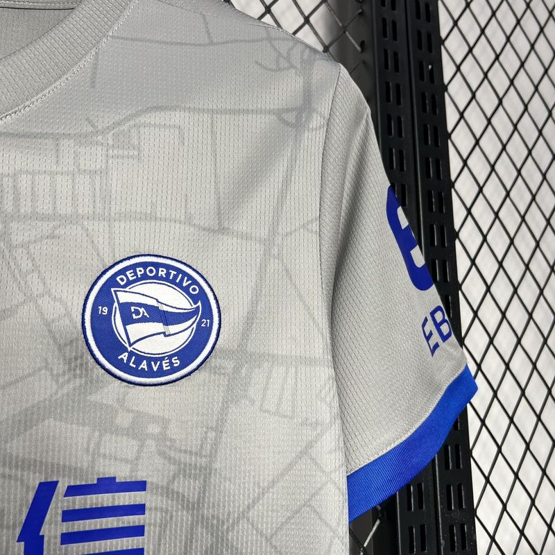 Camiseta do Deportivo Alavés ll 24/25 Cinza