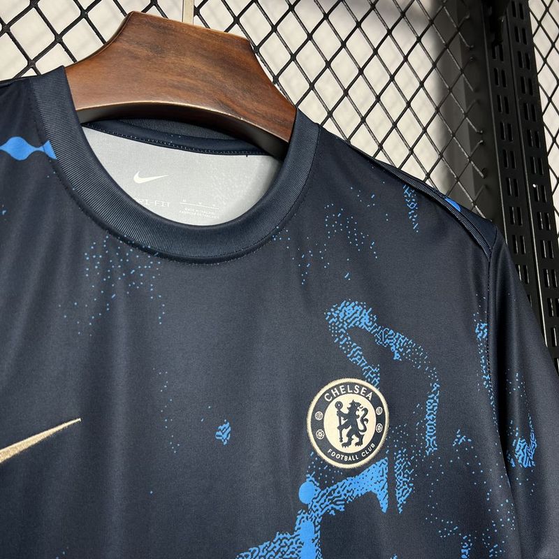 Camiseta do Chelsea 24/25 Preto/Azul