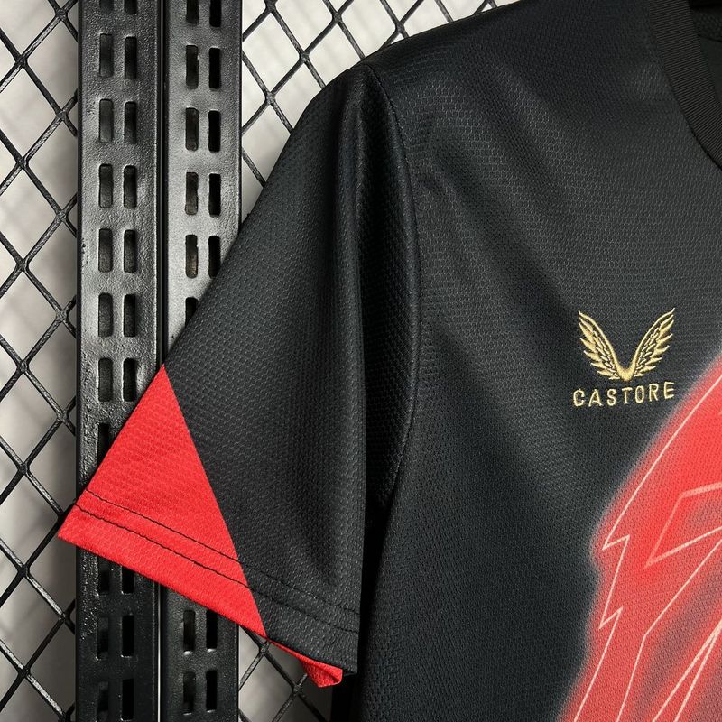 Camiseta Athletic Bilbao 24/25 - Preto e Vermelho