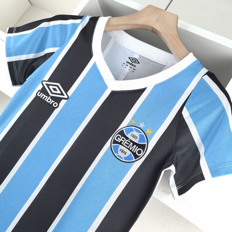 Camiseta Gremio Titular Feminina 24/25 - Preto e Azul