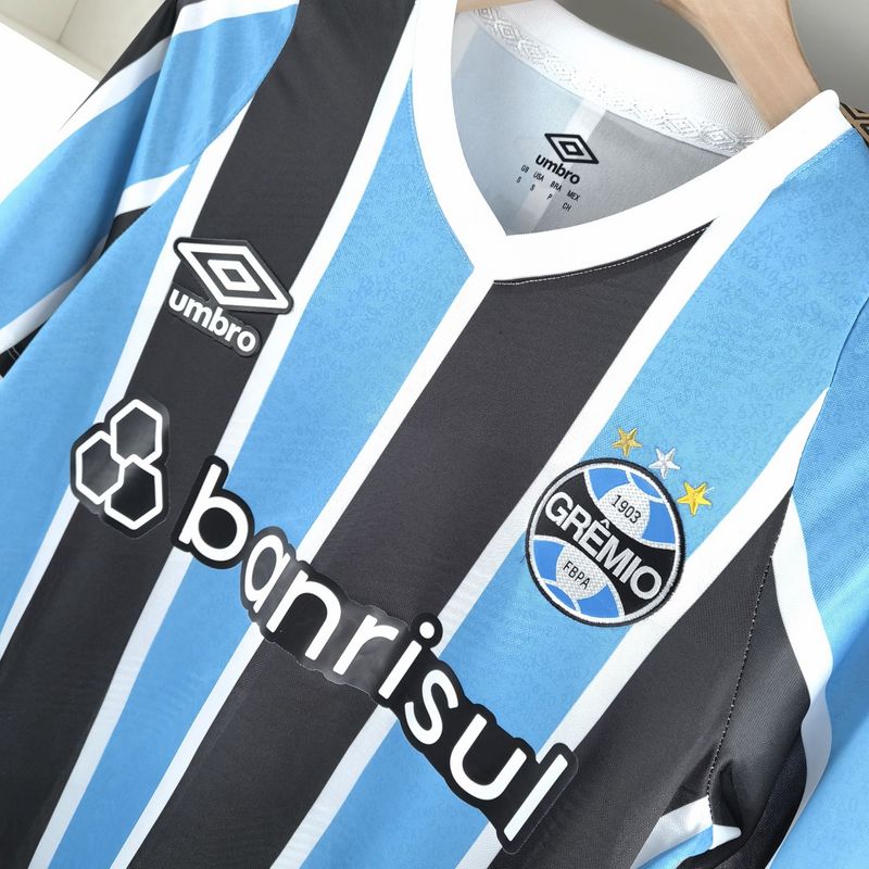 Camiseta Gremio Titular 24/25 - Preto e Azul