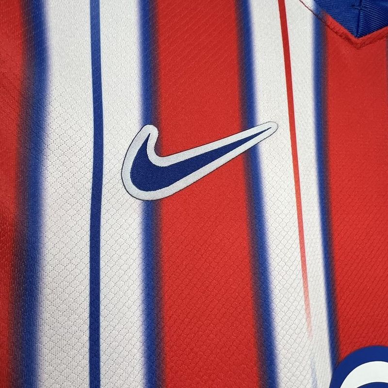 Camiseta Atletico Madrid I 24/25 - Vermelho e Branco