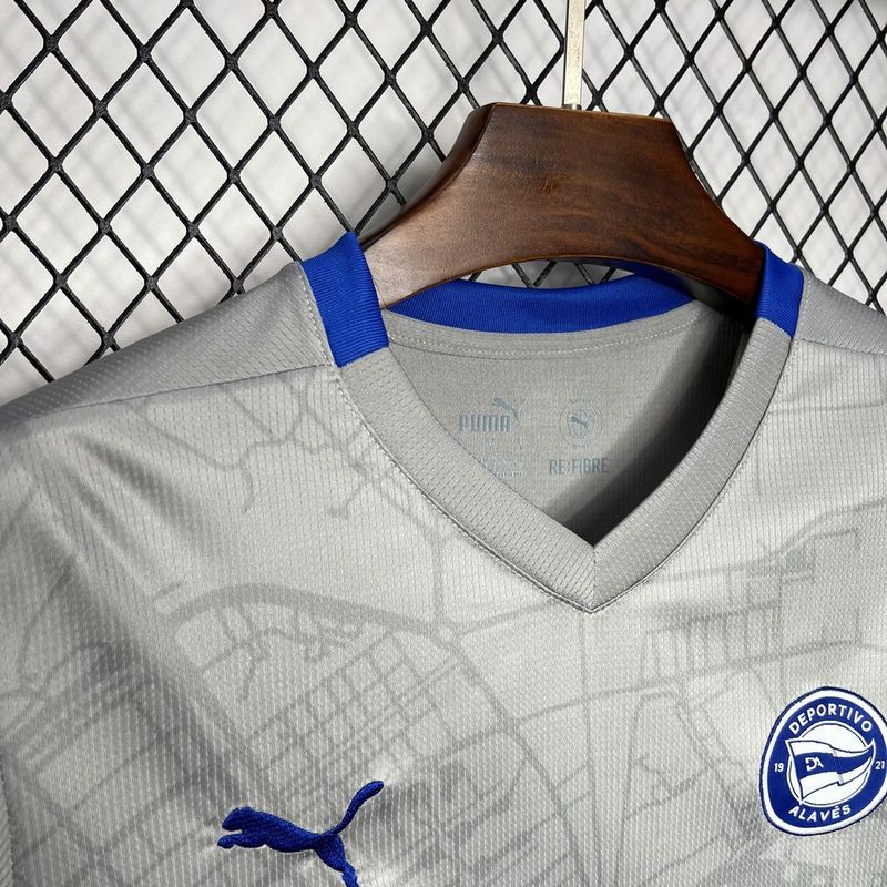 Camiseta do Deportivo Alavés ll 24/25 Cinza