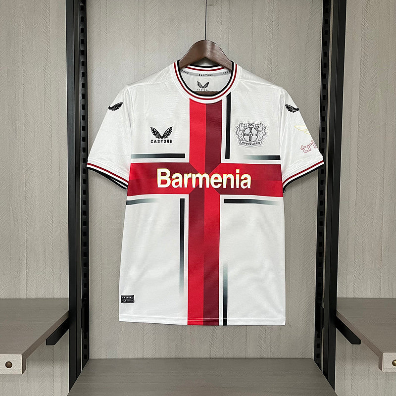 Camiseta Bayer Leverkusen 24/25 - Branco away