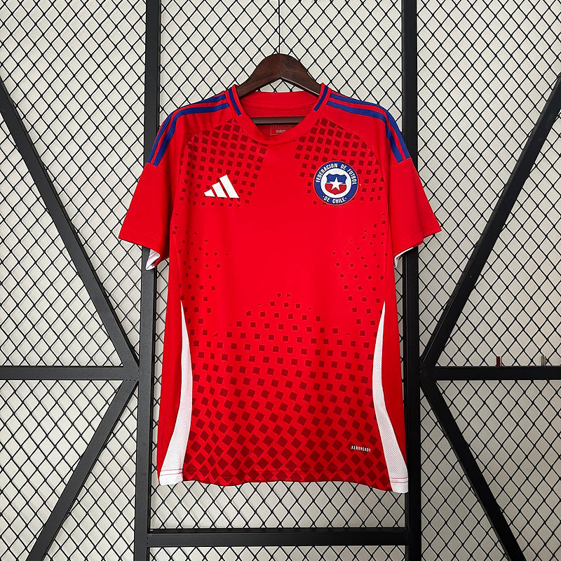 Camiseta Chile 24/25 Home I - Vermelho