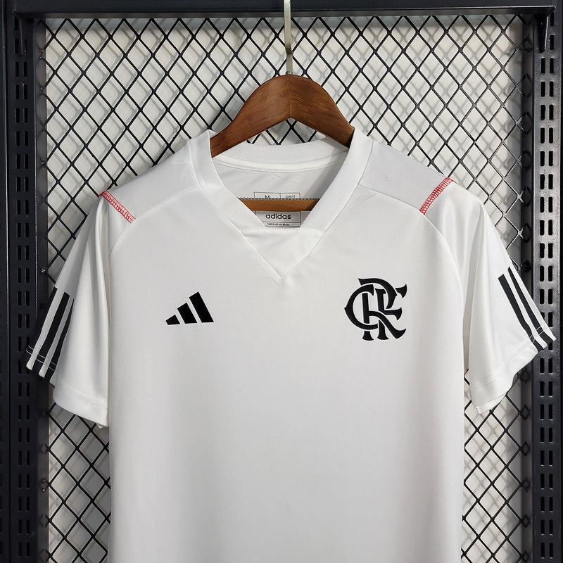 Camiseta 23∕24 Flamengo Treino - Feminino - Branco