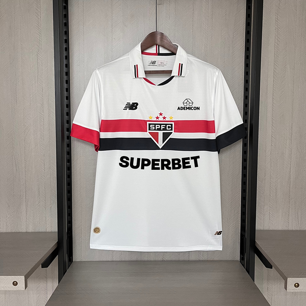 Camiseta 24∕25 São Paulo l Branco all sponsors
