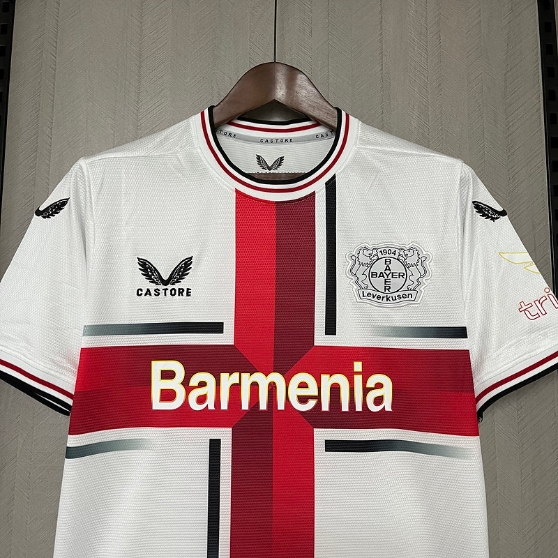 Camiseta Bayer Leverkusen 24/25 - Branco away