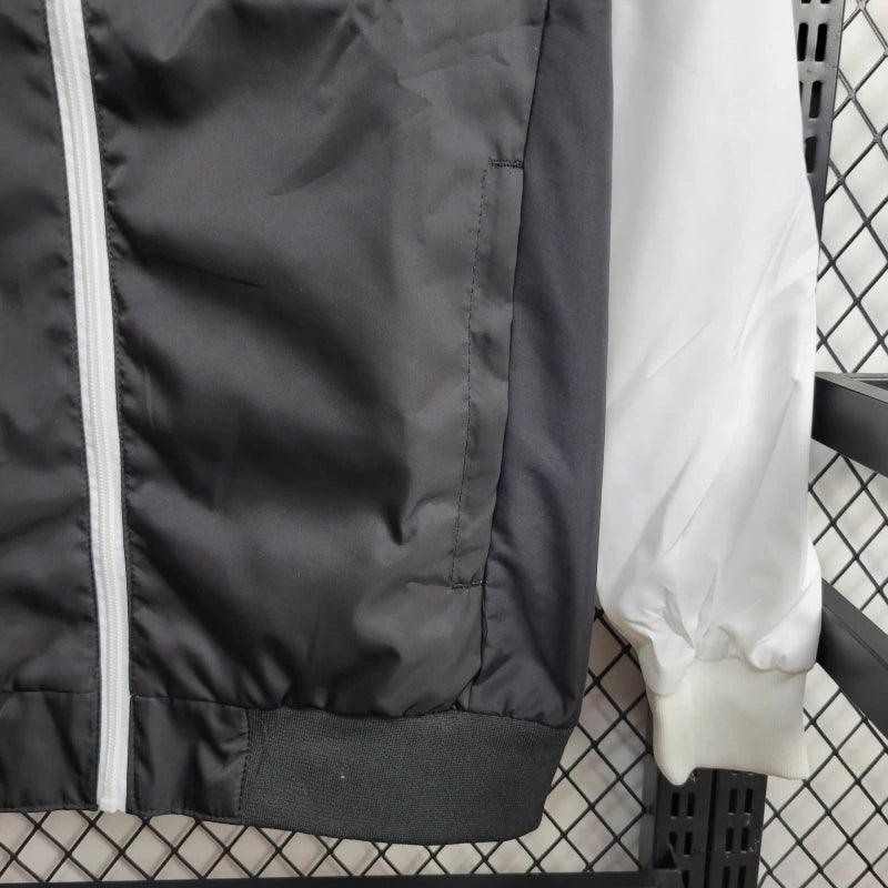 Windbreaker Real Madrid 24/25 - Branco e Preto