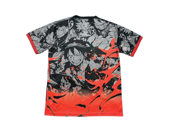 Jersey Japão "Luffy" Ed. Especial 24/25 s/n° Adidas Masculina - Vermelha e Preta