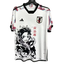 Jersey Japão Demon Slayer 24/25 "Tanjiro" Torcedor Adidas Masculina - Preta e Branca