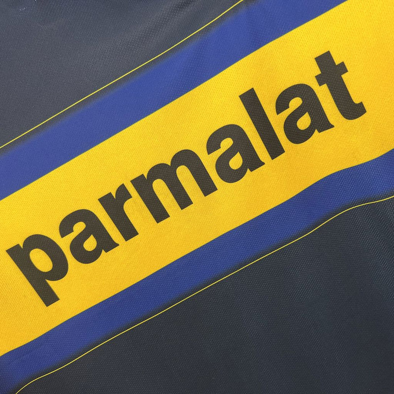 Camiseta Parma Retrô 1999/00 Away Azul e Amarela