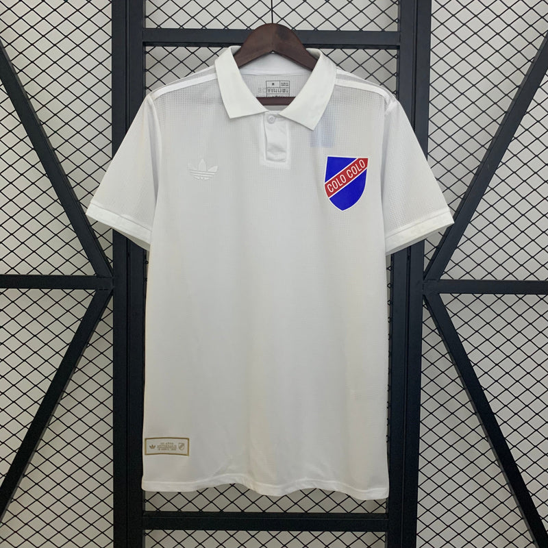Jersey Colo Colo Polo 25/26 100th Anniversary - Branco
